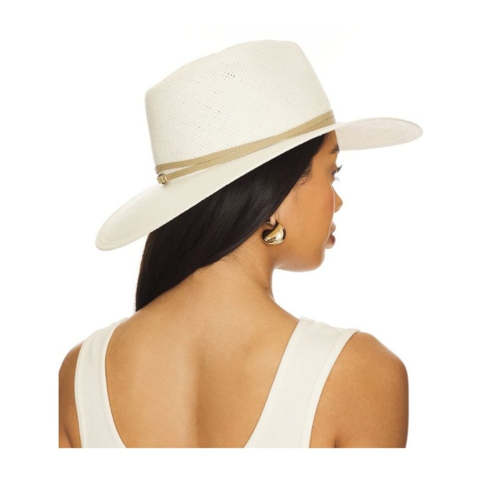 Janessa Leone Jude Ivory Straw Hat size XL